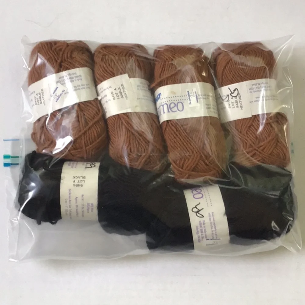 Bernat Cameo Yarn Bundle in Black and Brown